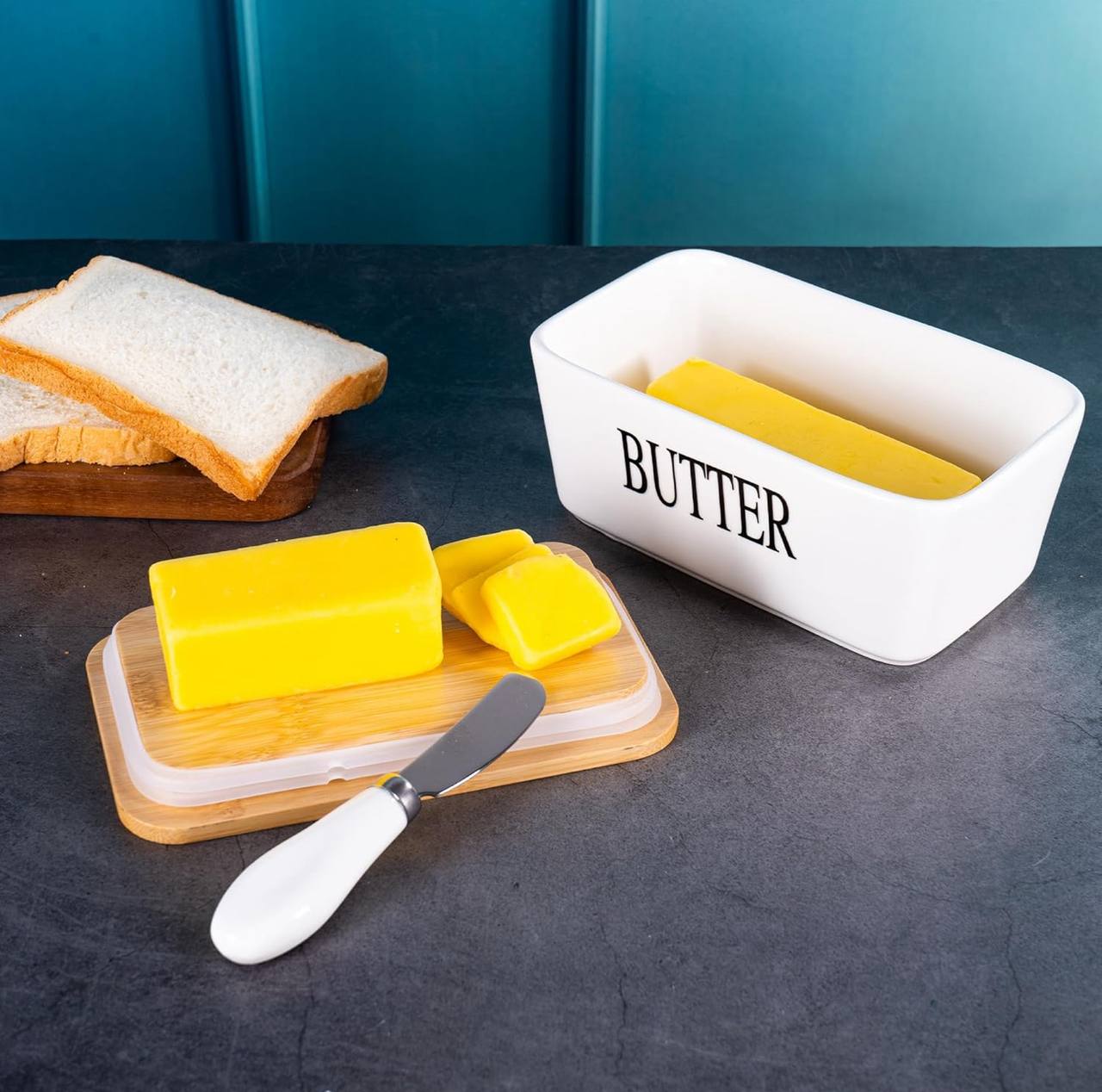 Ceramic butter set
