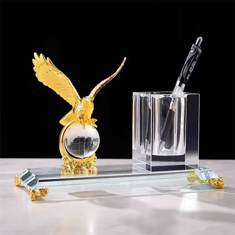 Crystal Pen Holder Set for office Table Decoration