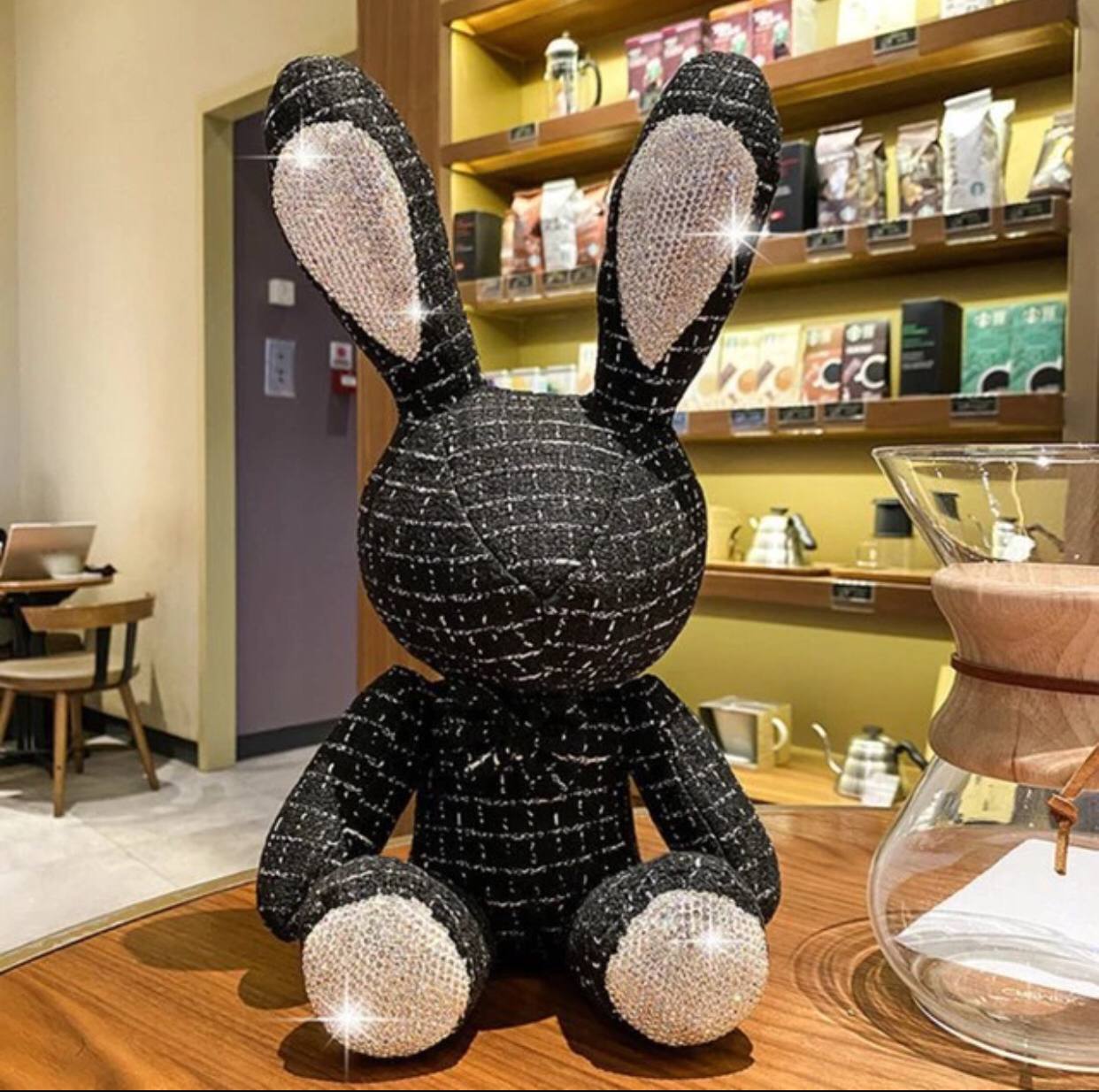 New Luxury Diamond Fragrant Rabbit Plush Pendant