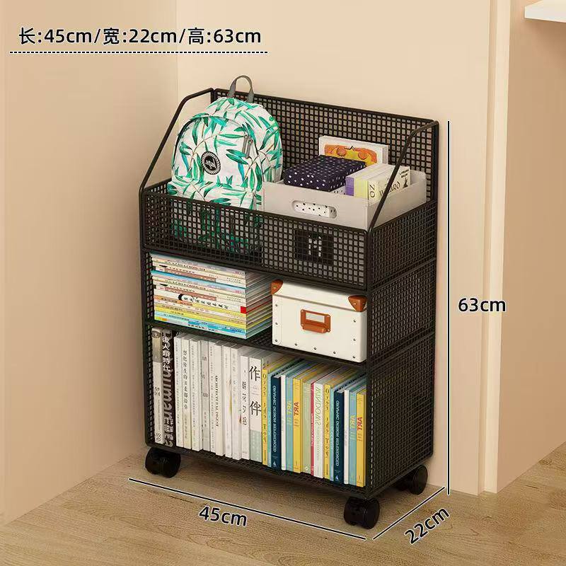 Multipurpose bookshelf stand with wheels