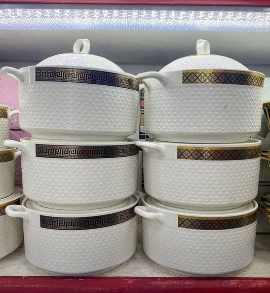 3pcs ceramic serving bowls set