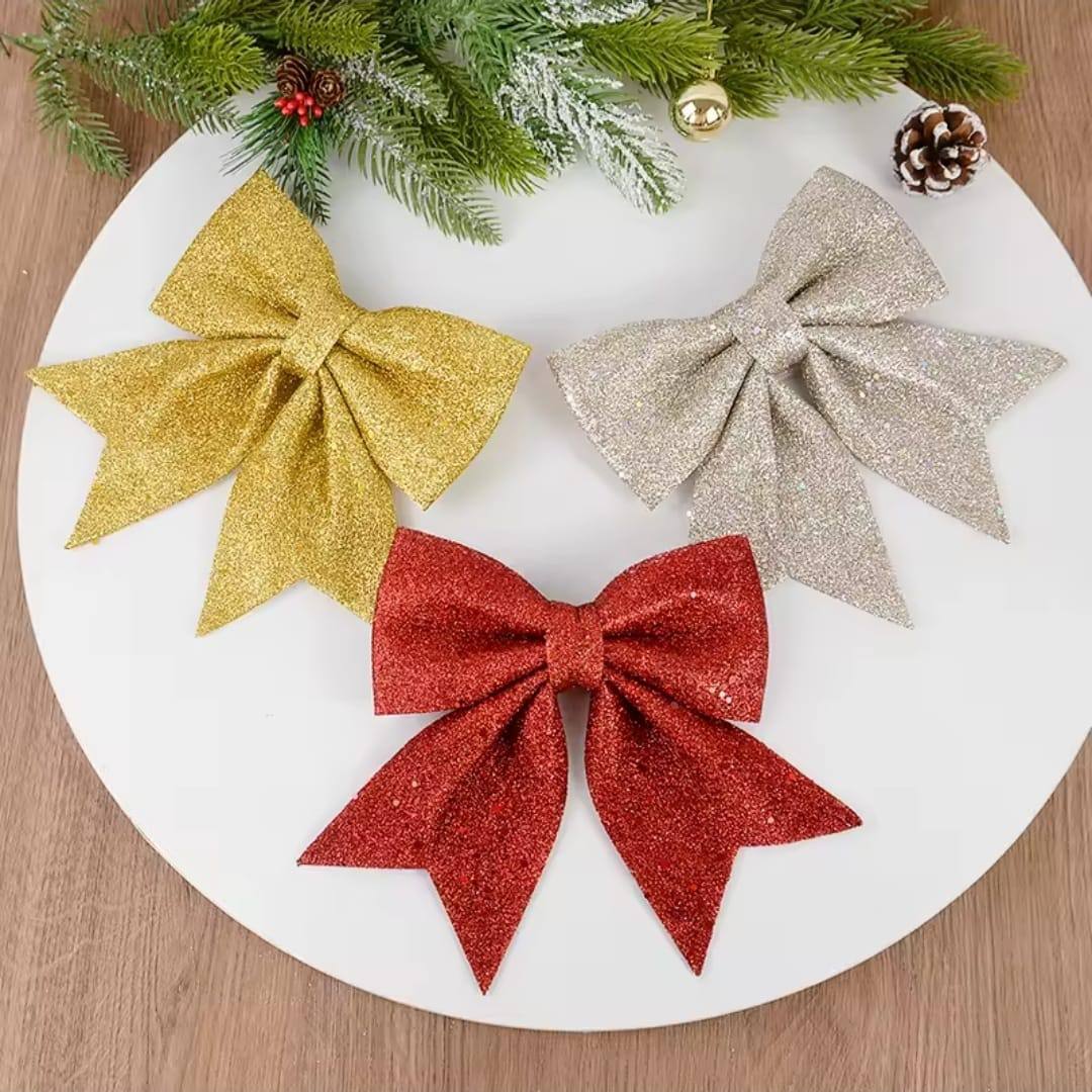 Christmas Glitter Ribbons/Bows
