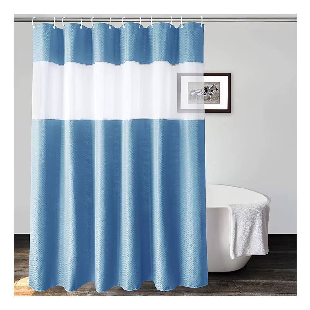 Polyester waterproof bath shower curtain