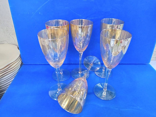 6 PCs clerked wine glasses