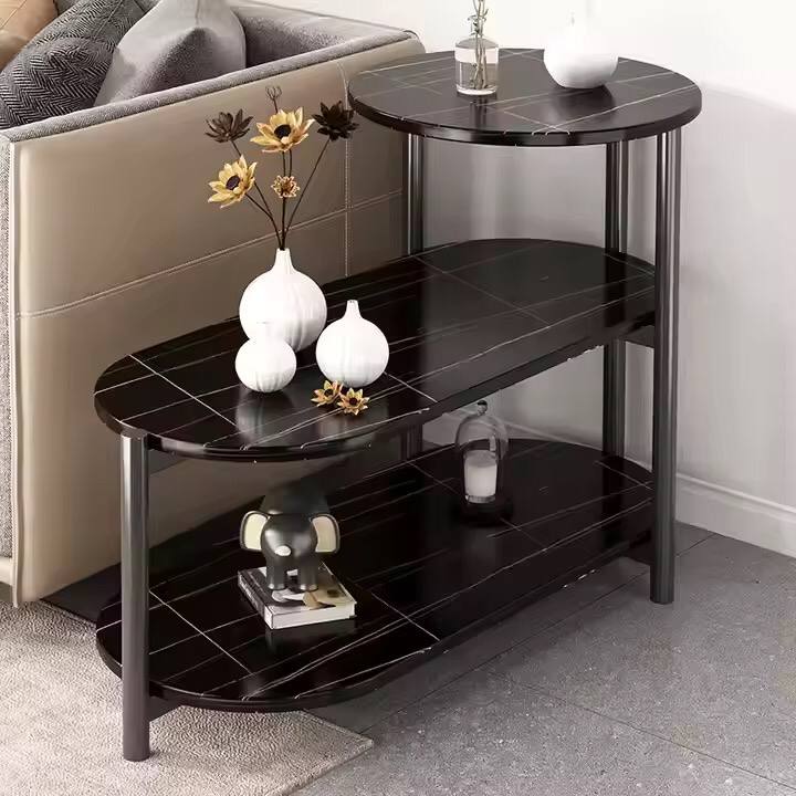 Multiple purposes organizer simple side Table Tripple layer
