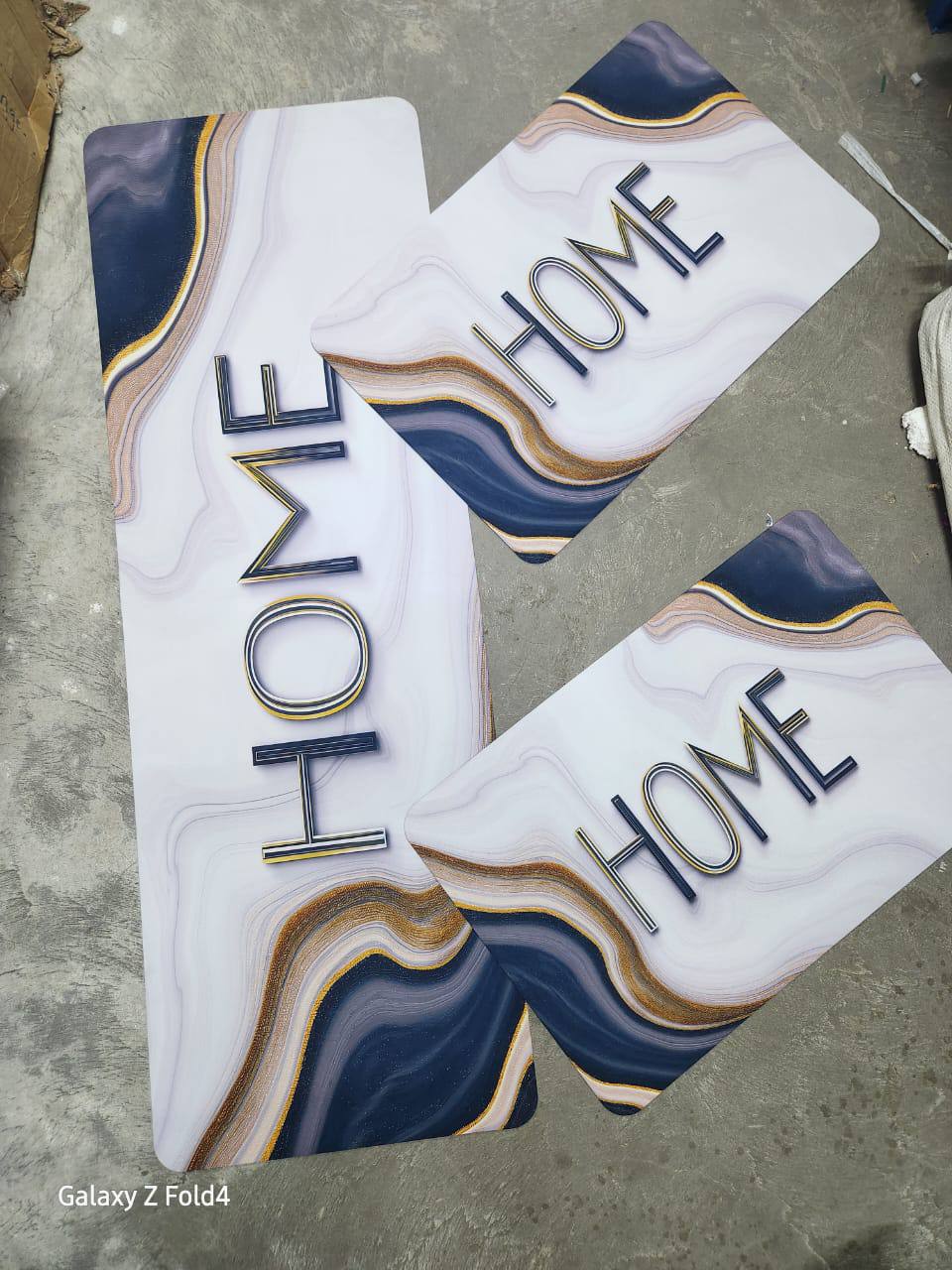 Unbinded kitchen mat 3pc