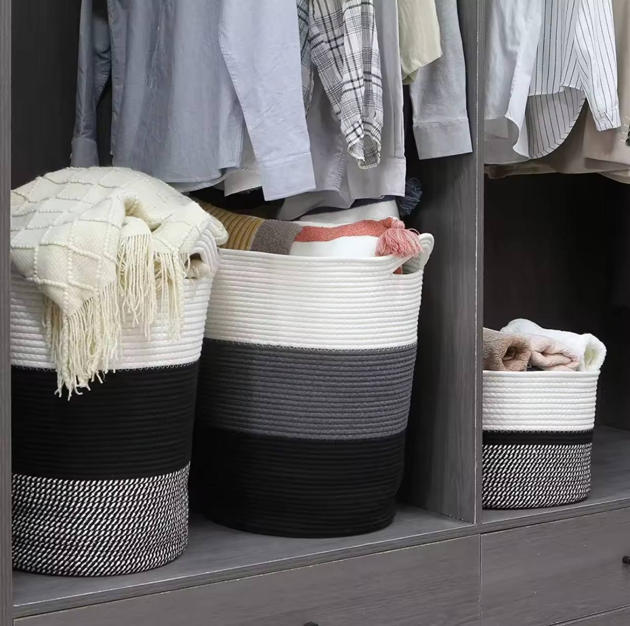 Cotton rope basket