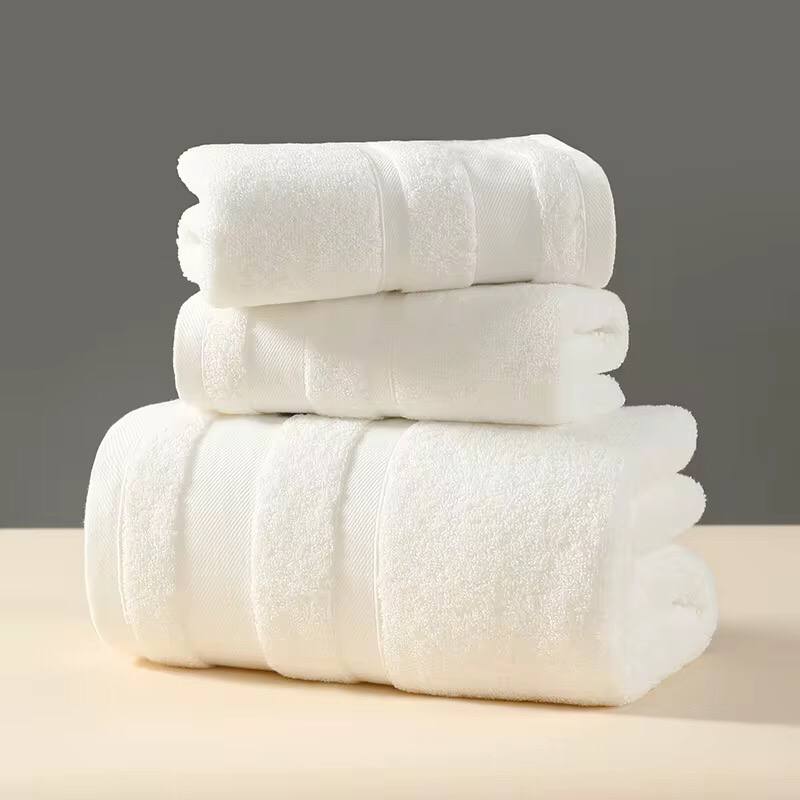 Combed Cotton Bath Towel Sets 3pcs