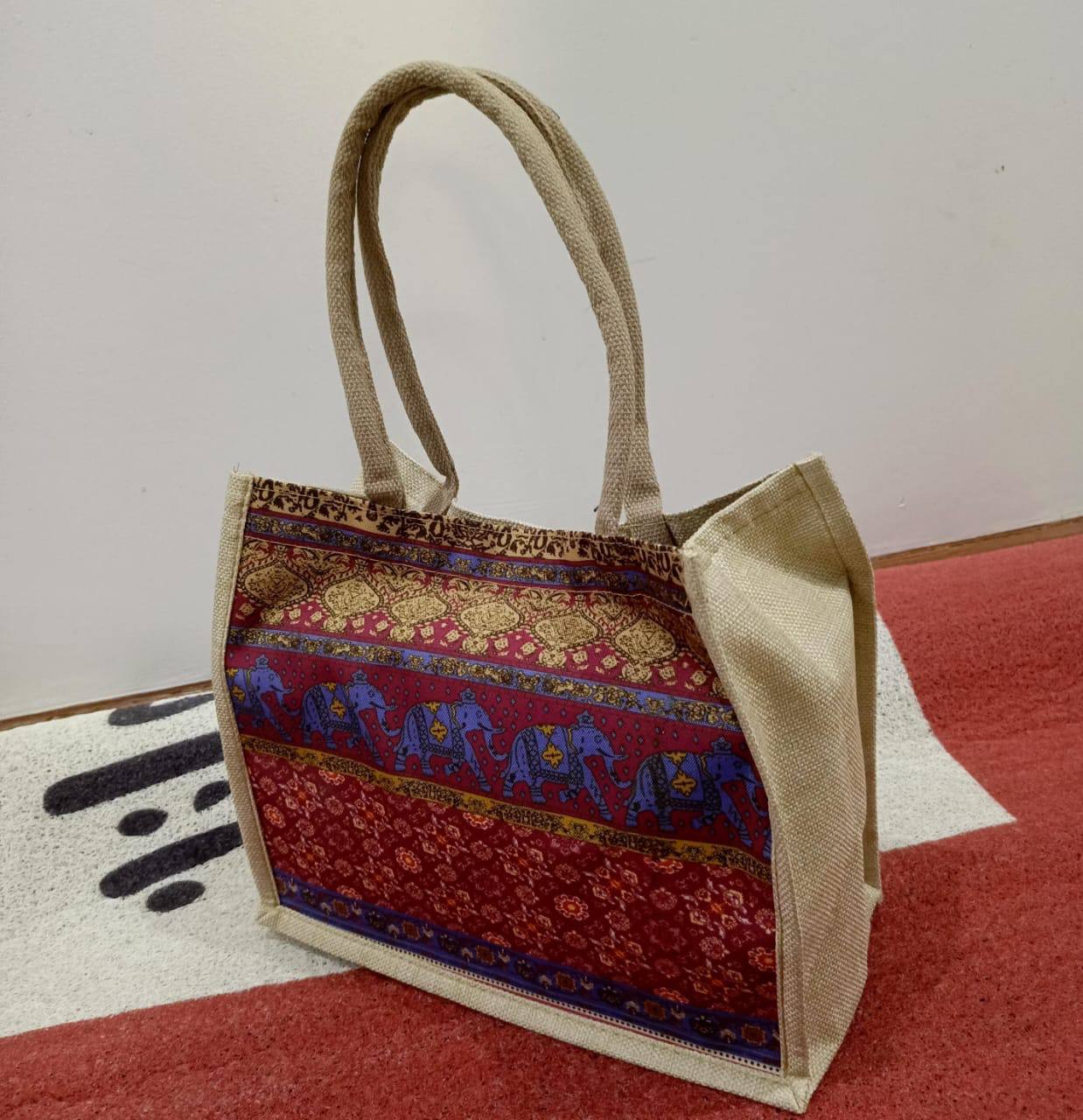 Geometric Print Pattern Tote Bag
