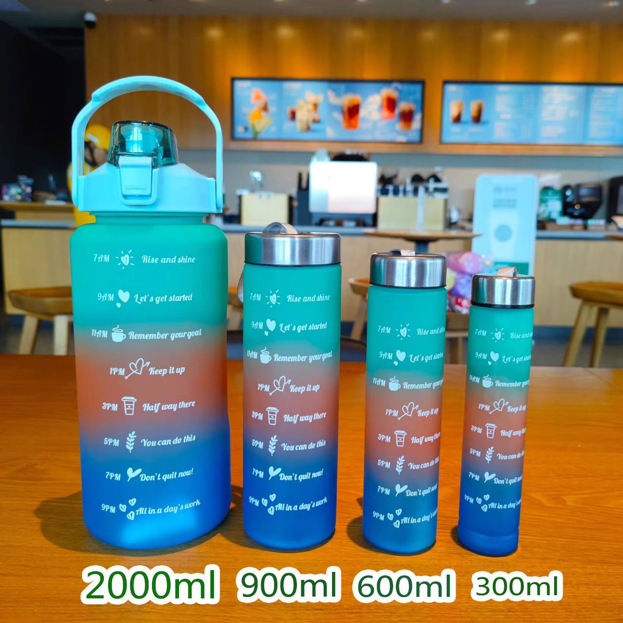 4 in1 motivation water bottle