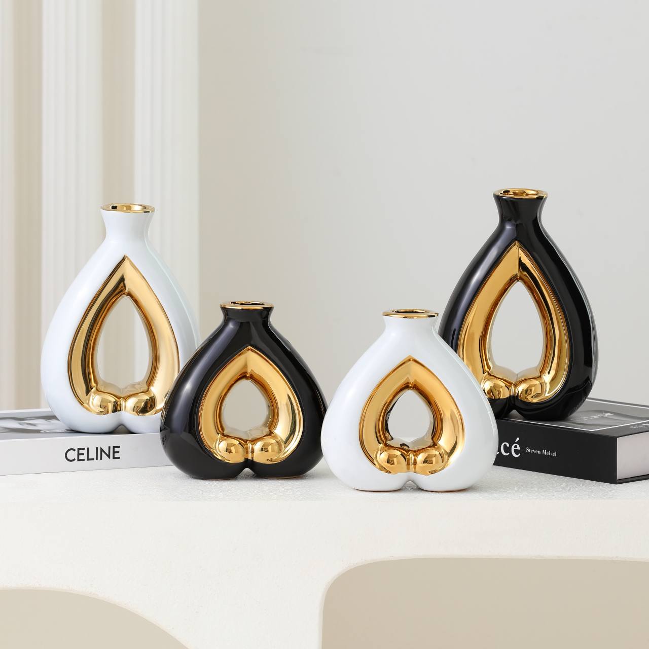 Ceramic vases Pair