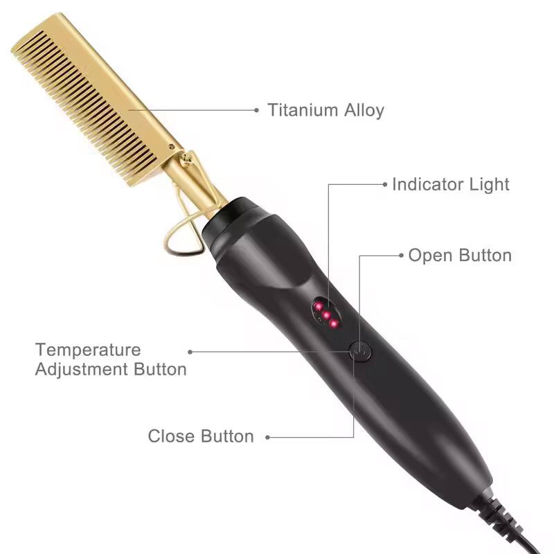 Electric hot comb