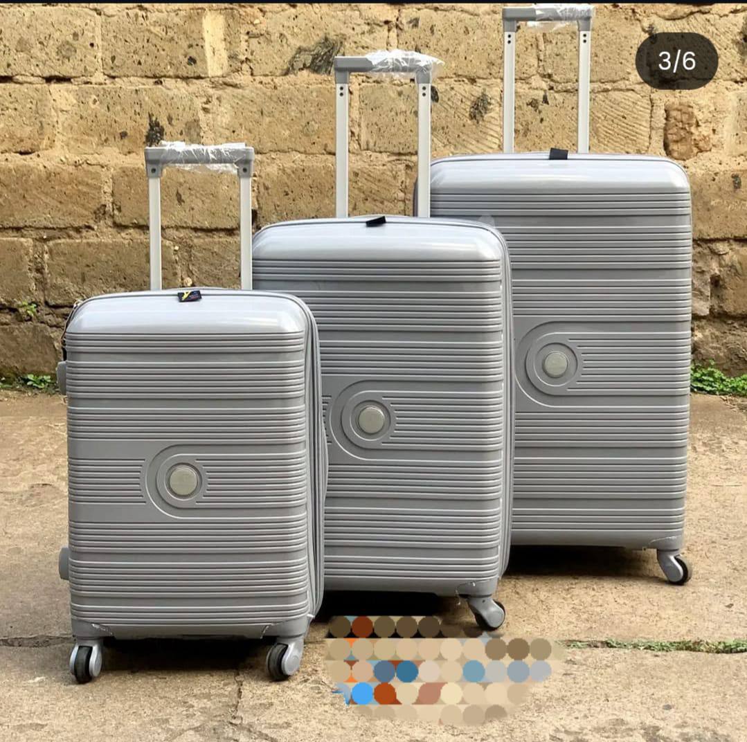 Unbreakable rubber suitcase  Pp 3-in-1  suitcase set