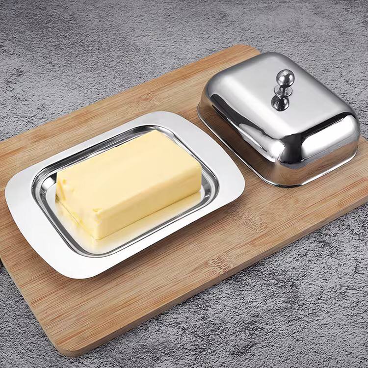 Metal Butter Dish with Lid