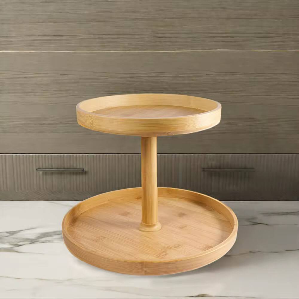 2 Layer Bamboo Lazy Susan