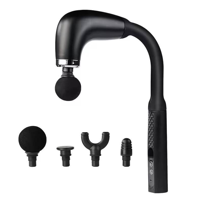 Fascial gun massager Handle and Elbow 3 Modes and 6 Gears Adjust Muscle Relaxation and Massage Percussion Hammer for Athletes
➡️@