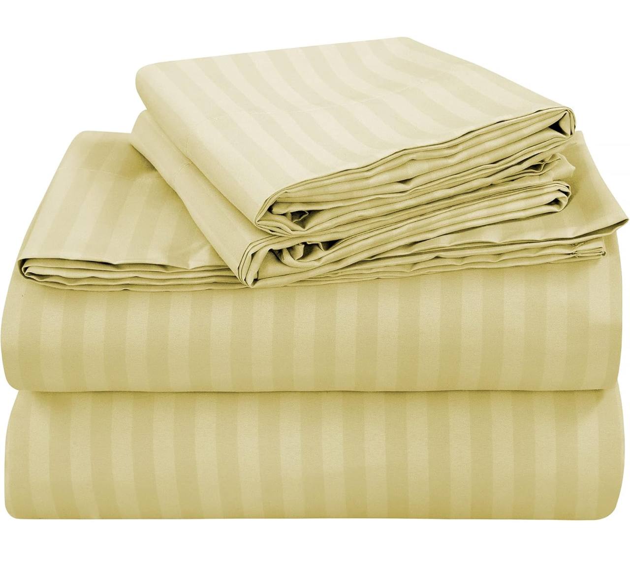 Striped bedsheets