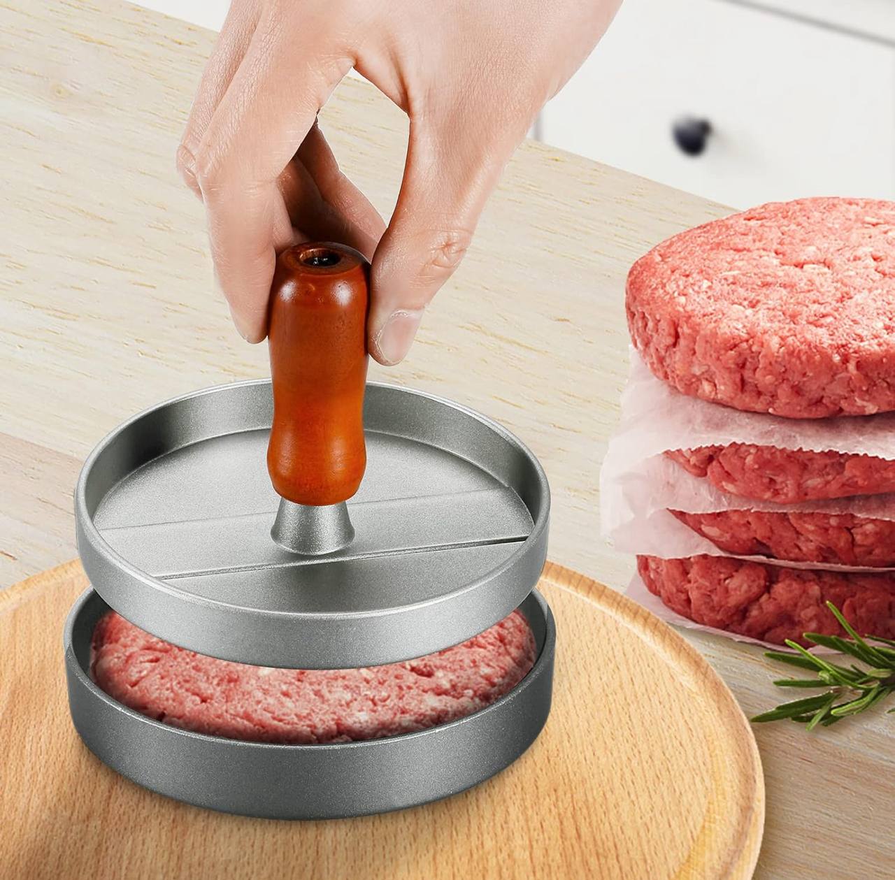 Burger press