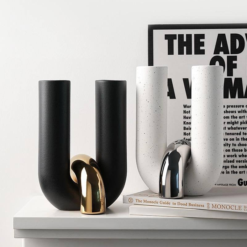Creative U Shape  Ceramic Decor Piece