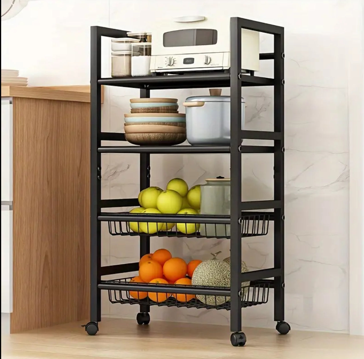 4 layers Multifunctional Metallic rack