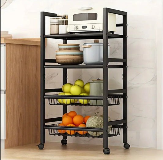4 layers Multifunctional Metallic rack