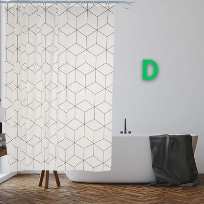 Shower curtains with hooks