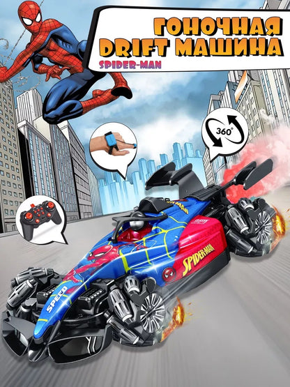 F1 Spider-Man rechargeable Remote-Control drift Car!