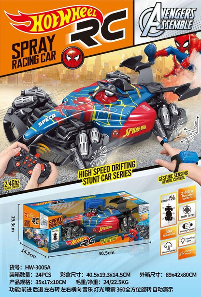 F1 Spider-Man rechargeable Remote-Control drift Car!