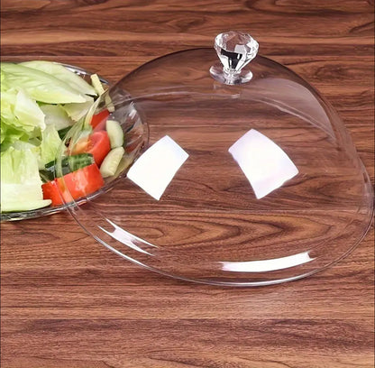 Transparent Acrylic Food Cover With plate