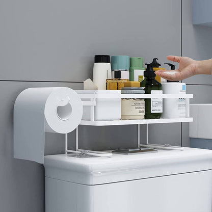 Single Layer Bathroom/ Toilet Racks With Tissue Holder