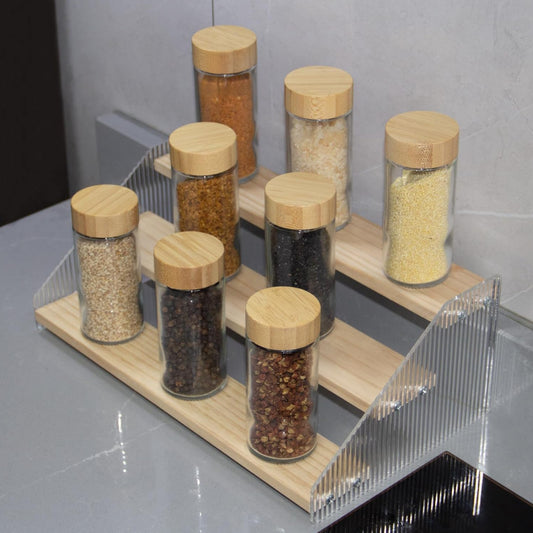 3 Tier Bamboo and Acrylic multi purpose stand