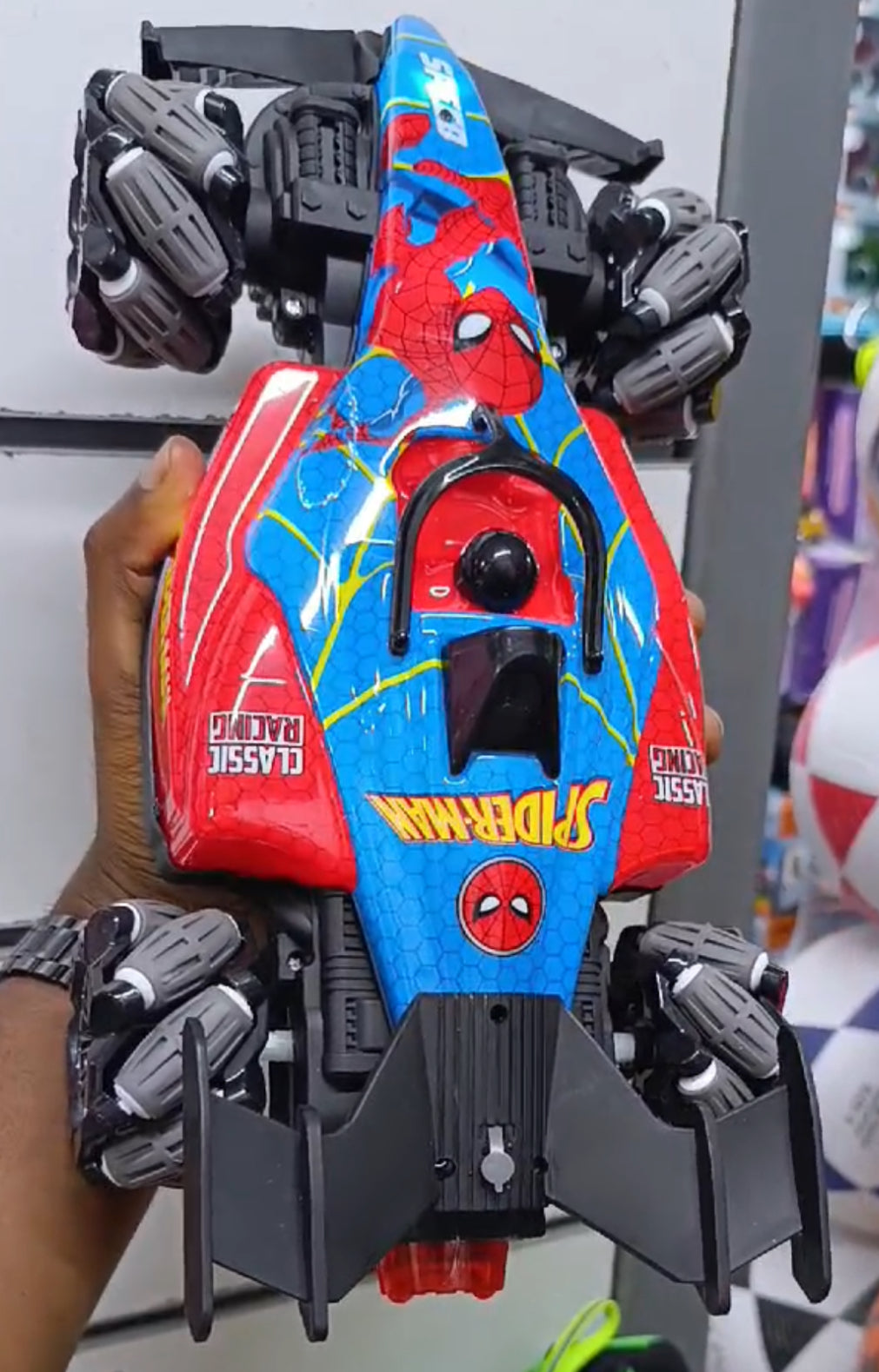 F1 Spider-Man rechargeable Remote-Control drift Car!