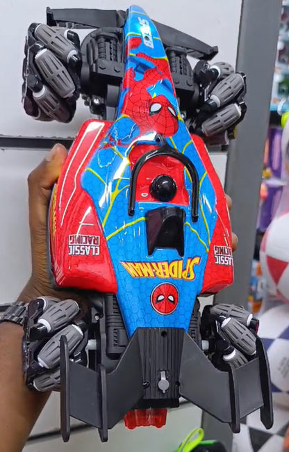 F1 Spider-Man rechargeable Remote-Control drift Car!