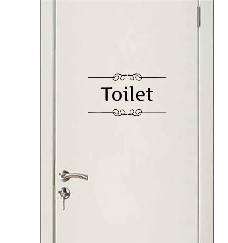 Rest Room/Cloak Room Toilet rules funny message DIY peel stickers