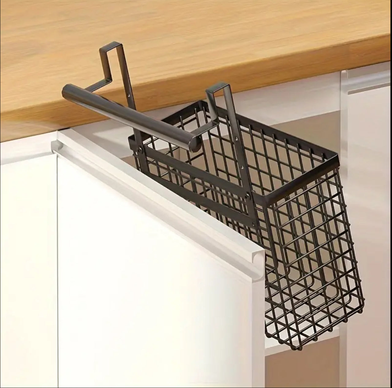 2 pc Over the Cabinet door Organizer with towel rack
