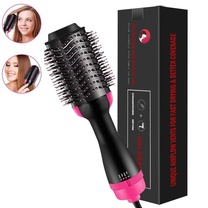 Electric hair straightener brush / dryer