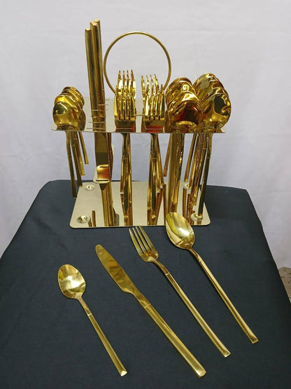 Luxury 36pcs Gold Cutlery set