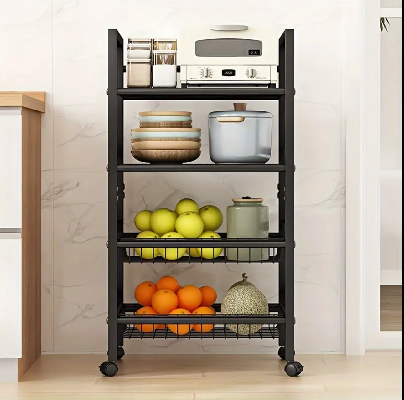 4 layers Multifunctional Metallic rack
