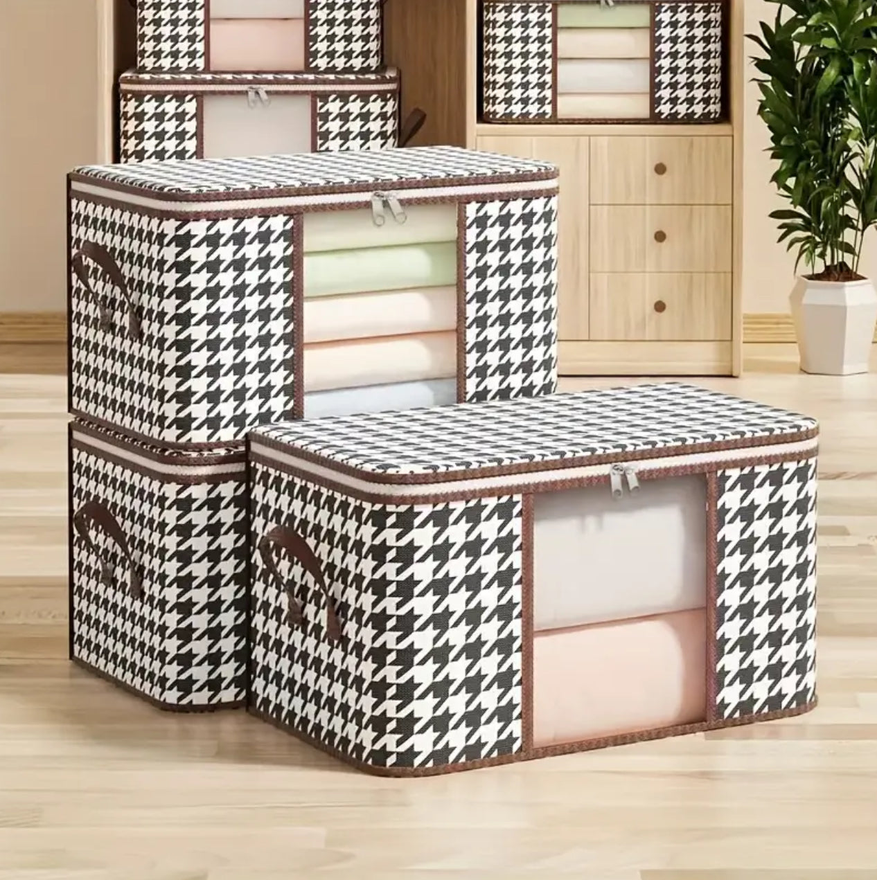 2in1 Foldable large cloth organizer storage box