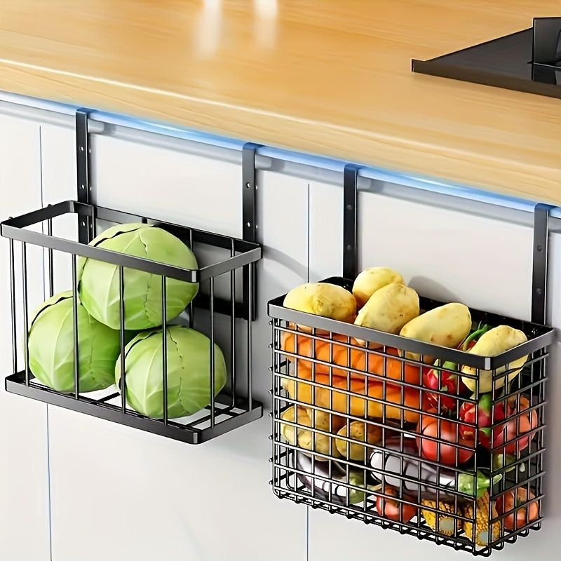 2 pc Over the Cabinet door Organizer with towel rack