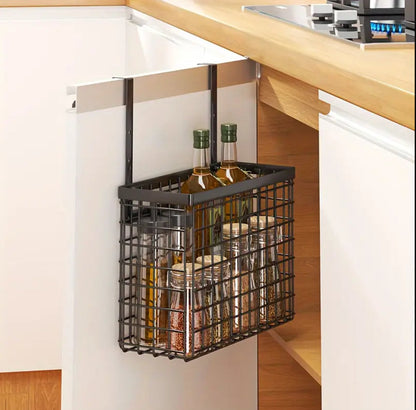 2 pc Over the Cabinet door Organizer with towel rack