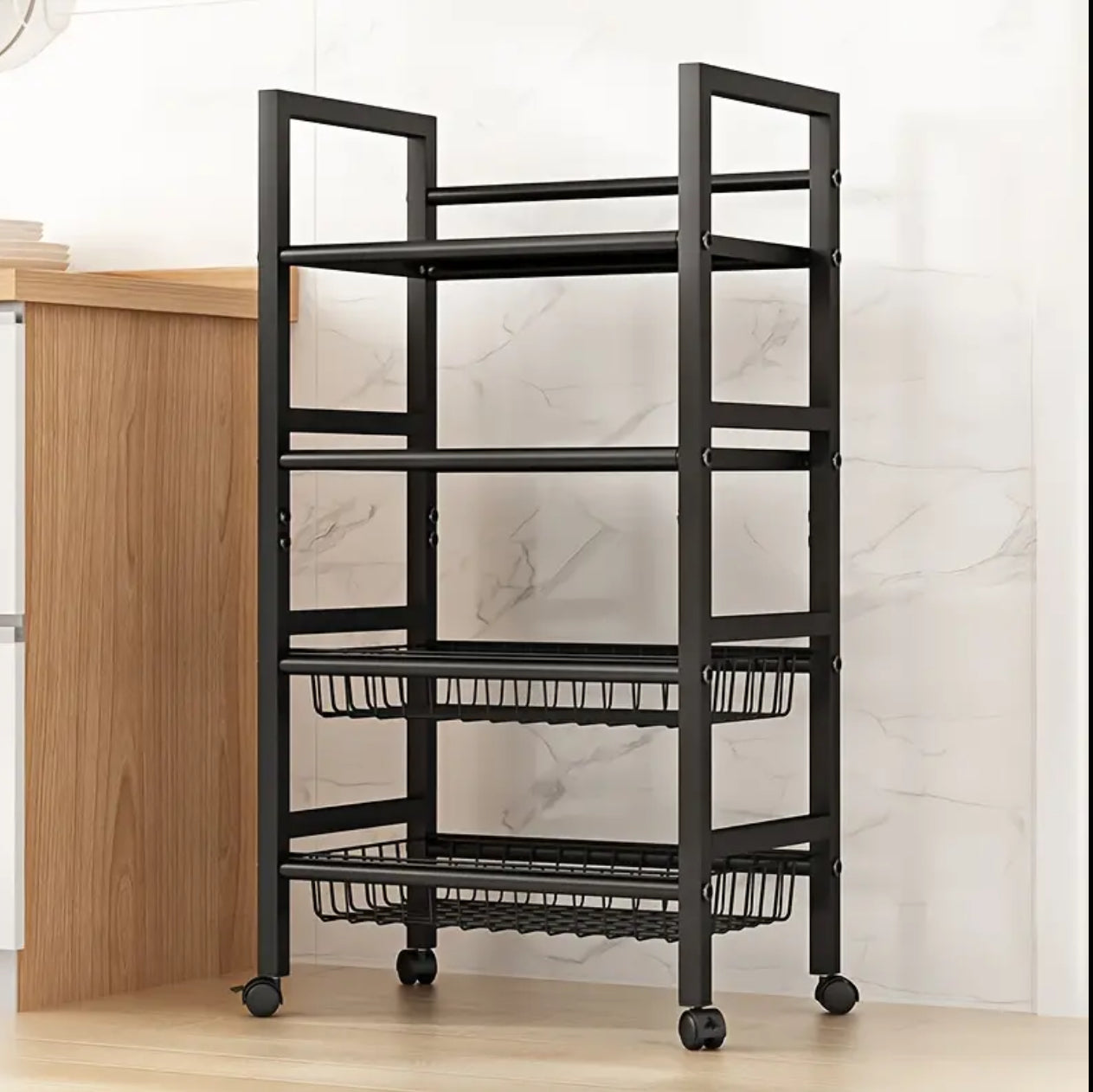 4 layers Multifunctional Metallic rack