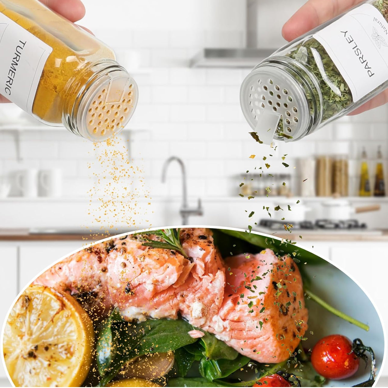 29pcs SET GLASS STORAGE JARS  WITH BAMBOO LID