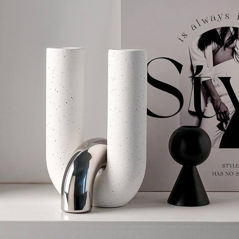 Creative U Shape  Ceramic Decor Piece