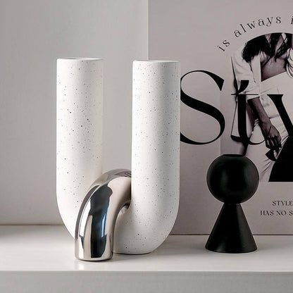 Creative U Shape  Ceramic Decor Piece