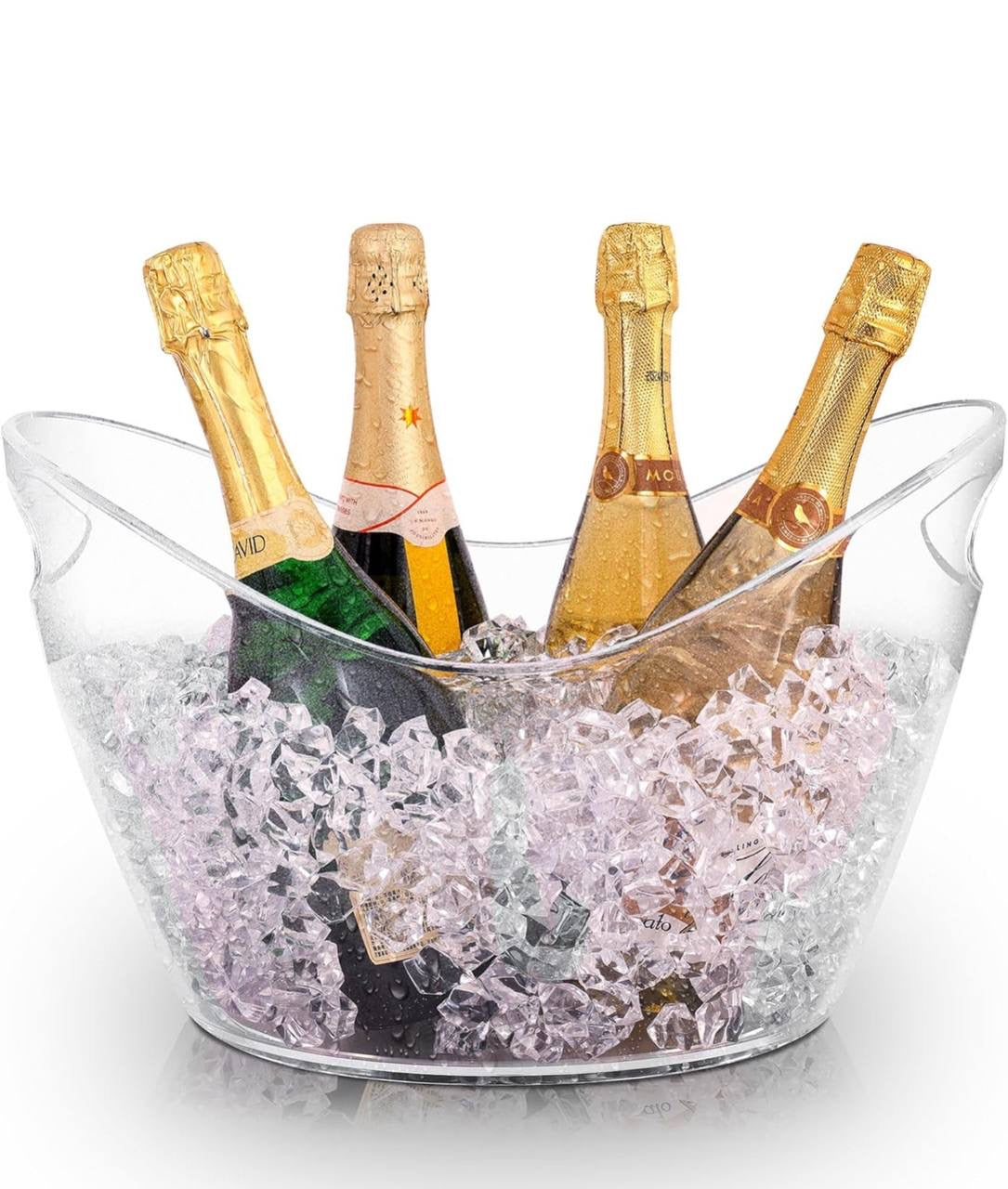 Large capacity ice bucket