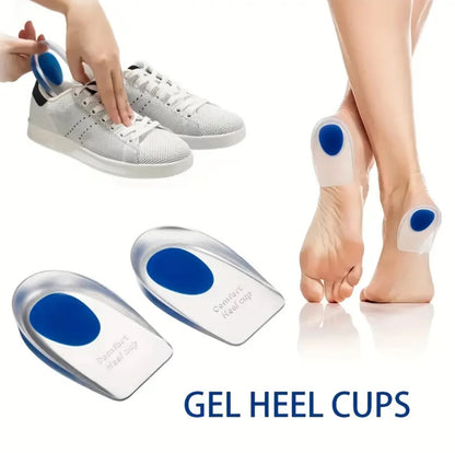 Gel Heel Cups With Shock Absorbing Support