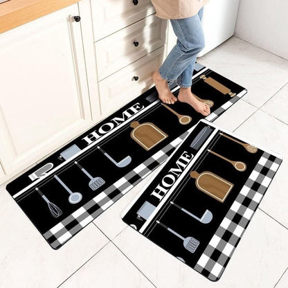 2pcs setRubber kitchen mats