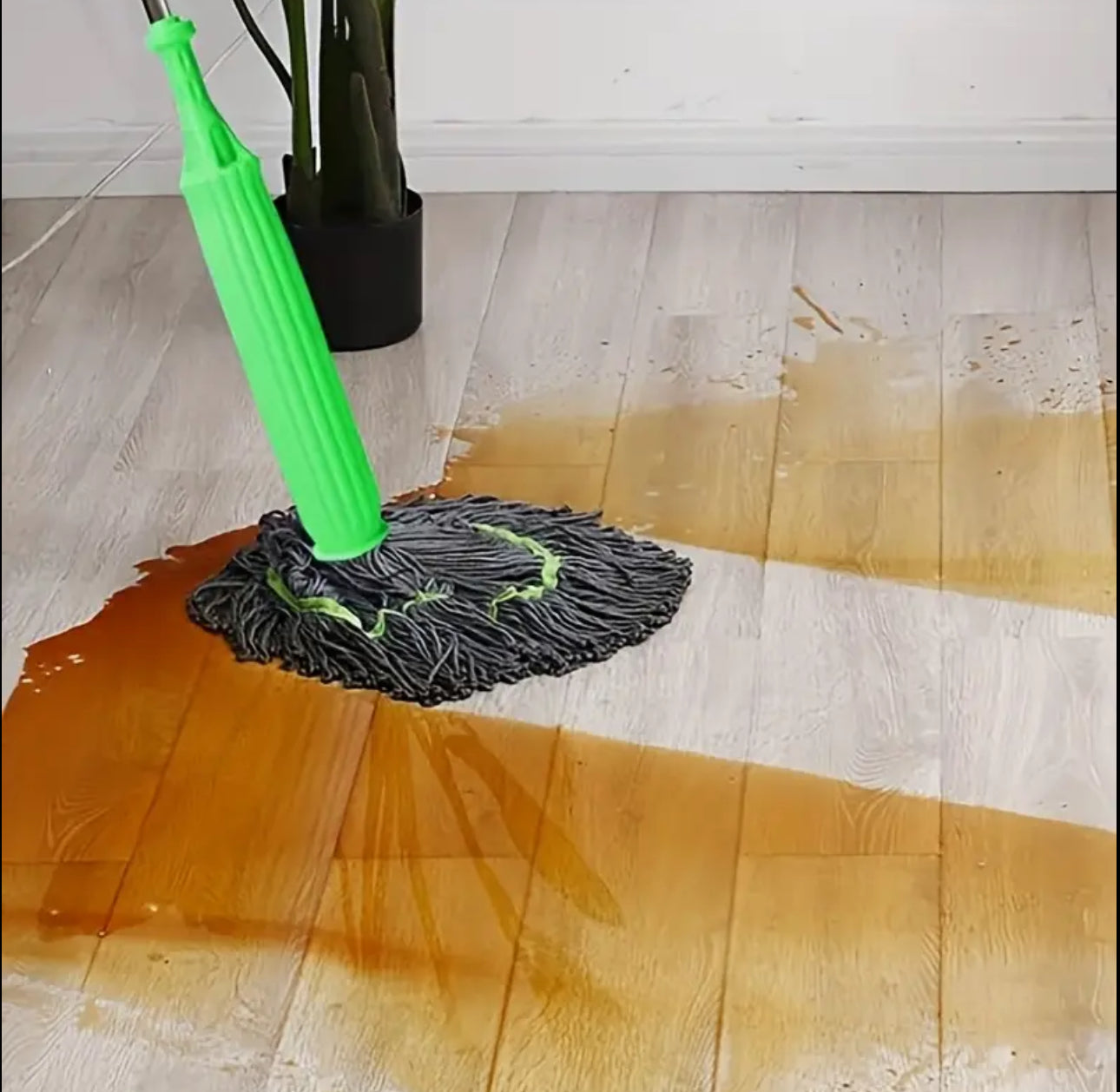 Microfiber self squeeze mop with stainless steel handle