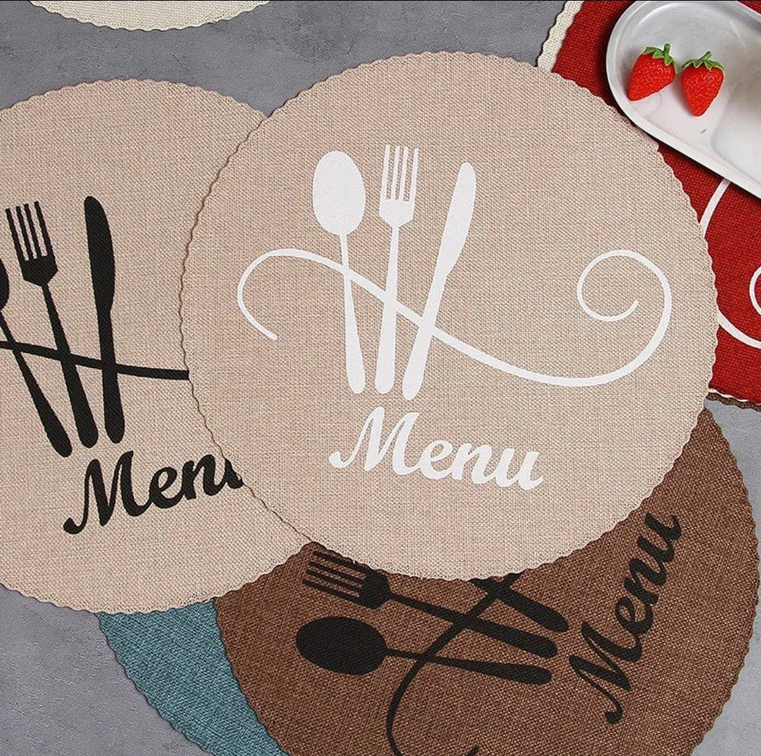 Round and Rectangular table mats